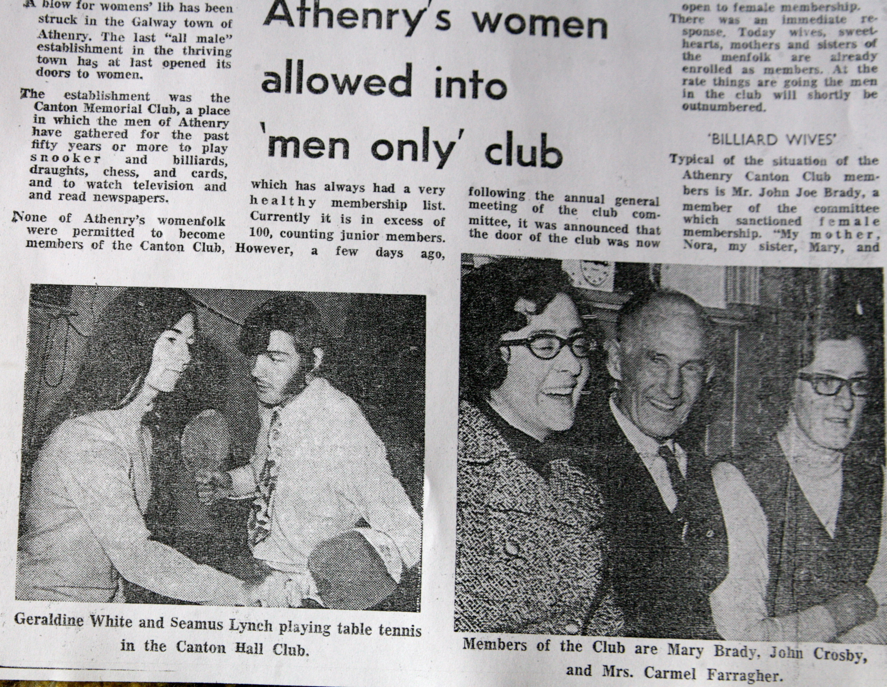 A Victory for Women’s Lib in Athenry (1972)
