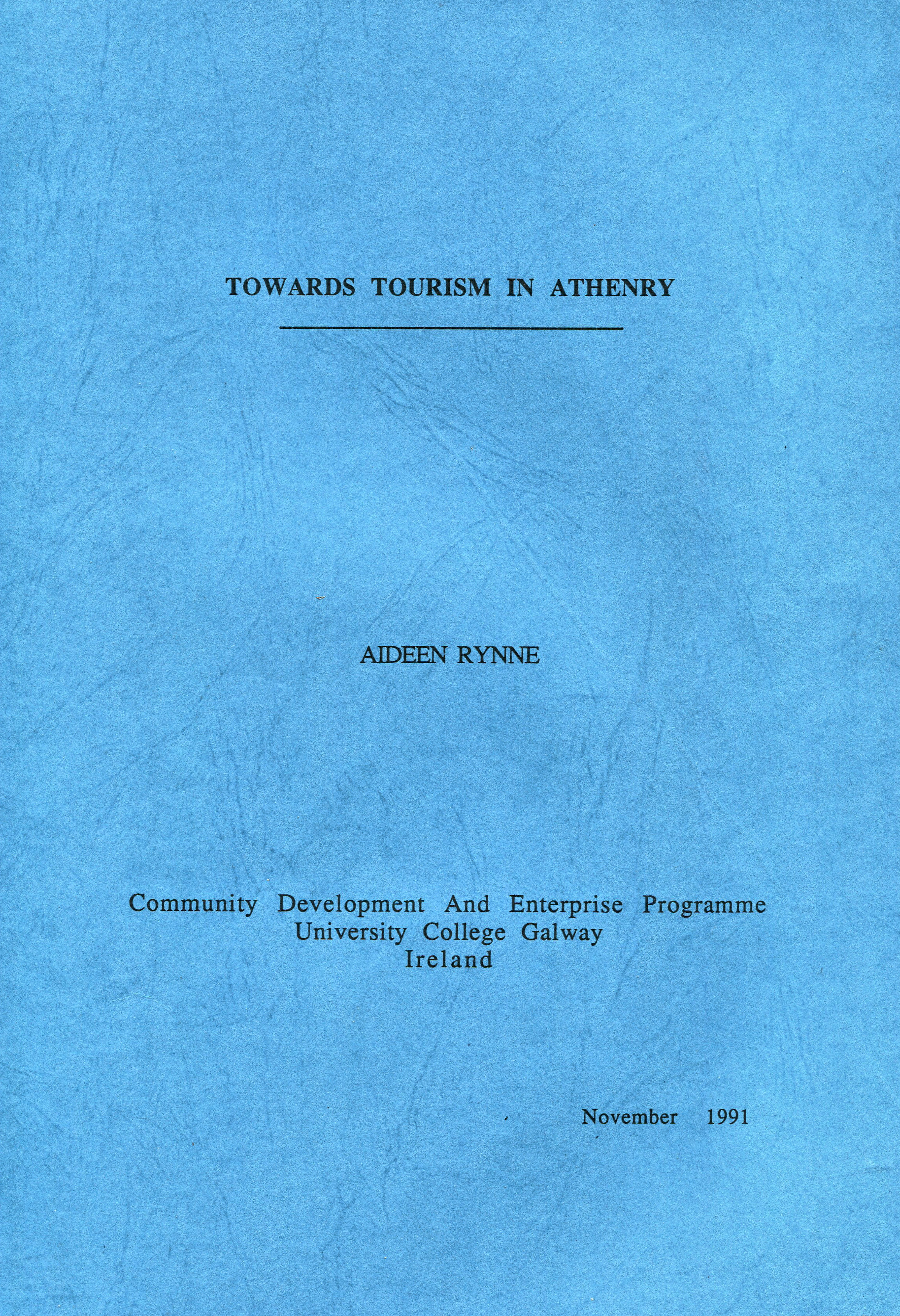 Towards Tourism in Athenry (1991)