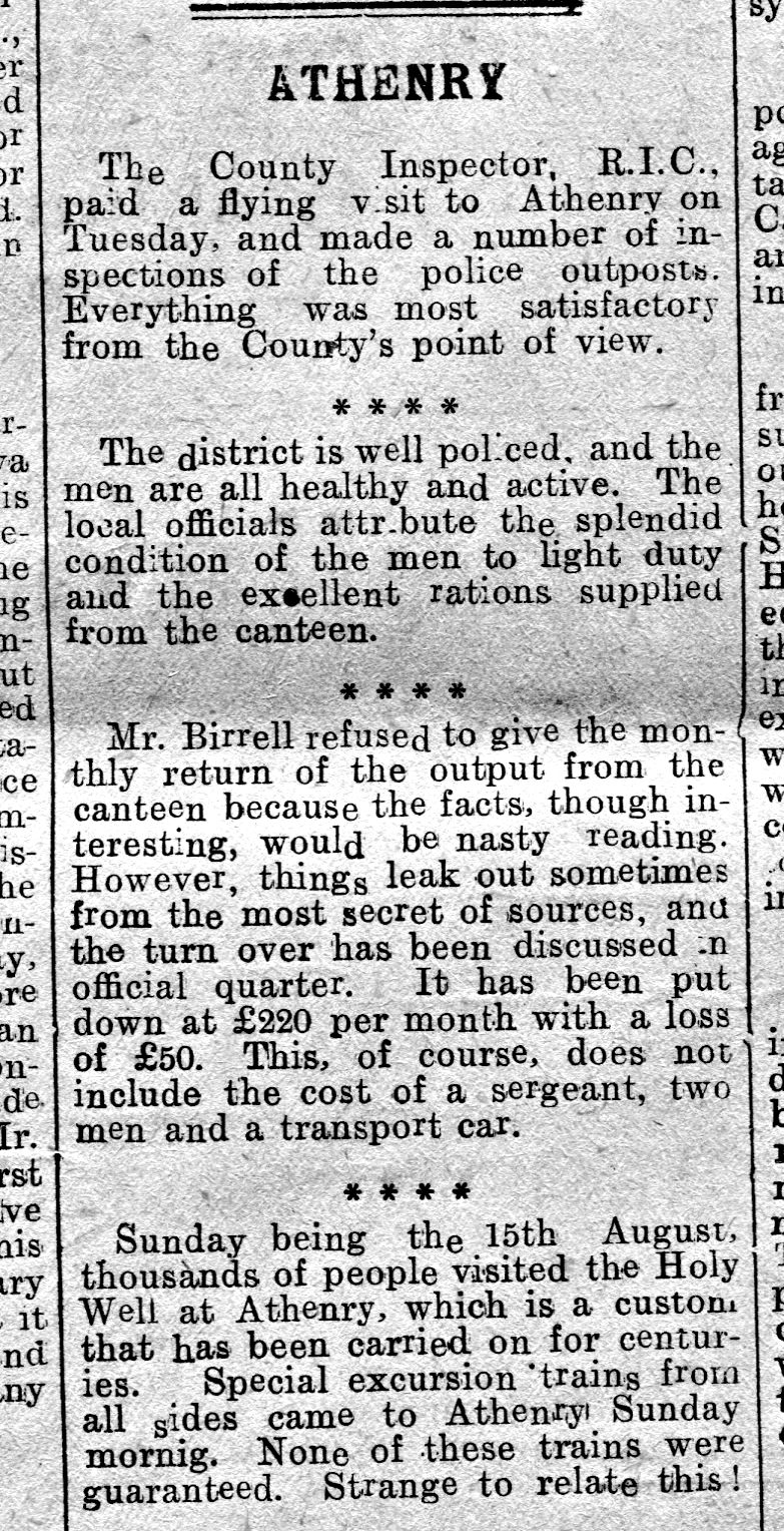 The Connacht Champion, Saturday, August 28th 1909