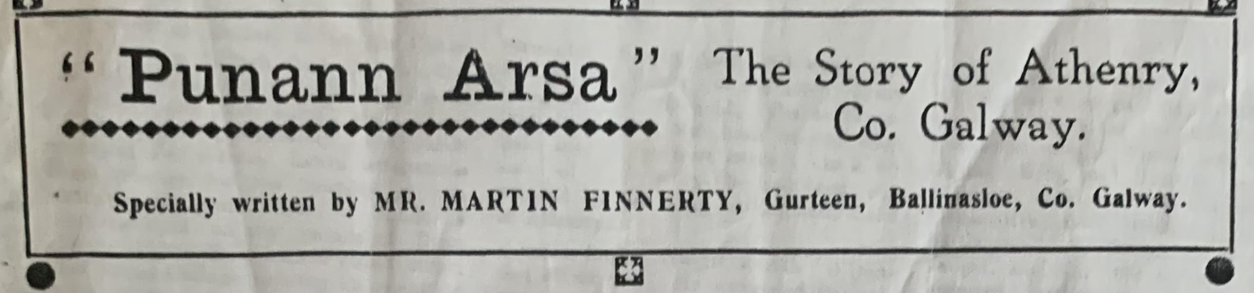 The Story of Athenry