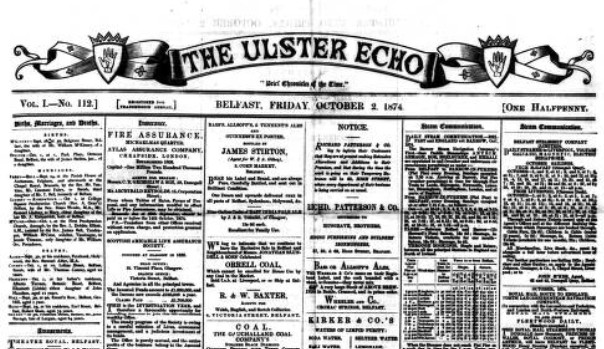 Athenry’s First Presbyterian Minister 1874